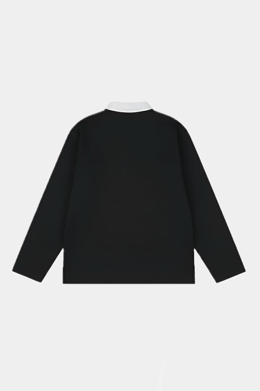 Black Rugby Shirt back